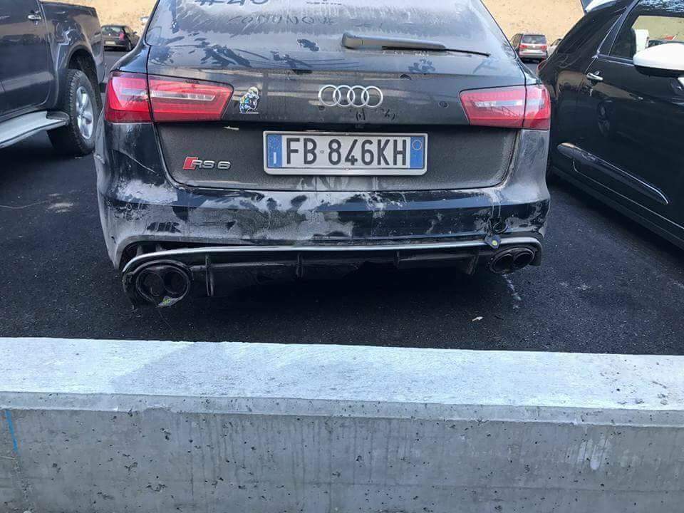 Valentino Rossi sesul svojega Audija