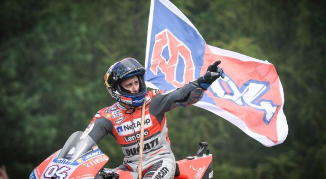 Dovizioso dobil troboj za zmago v Brnu