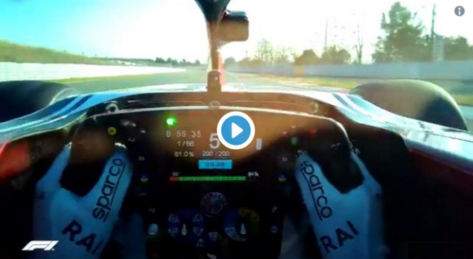 VIDEO: ‘On-board’ krog z Raikkonenove čelade