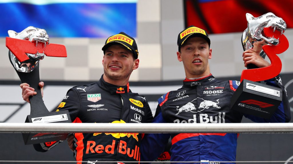 Max Verstappen Daniil Kvyat Red Bull Racing Scuderia Toro Rosso 2019