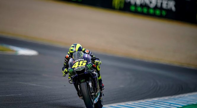 Rossi slabo začel dirko, zatem ni našel prave hitrosti