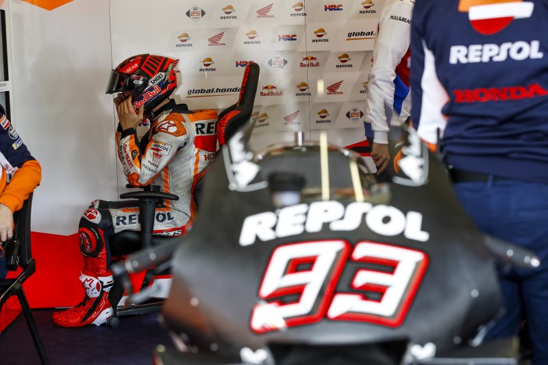 Marca Marqueza na testiranjih MotoGP prestrašila manjša poškodba rame