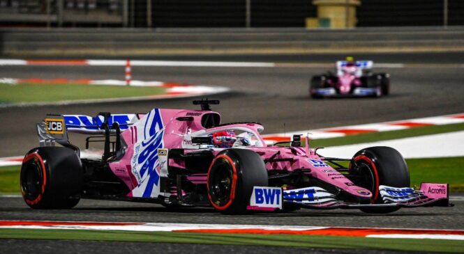 Perez v Bahrajnu do zmage, Mercedes Russellu zapravil zmago