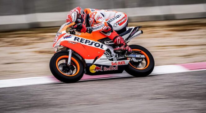 Marc Marquez je že dirkal z motorjem