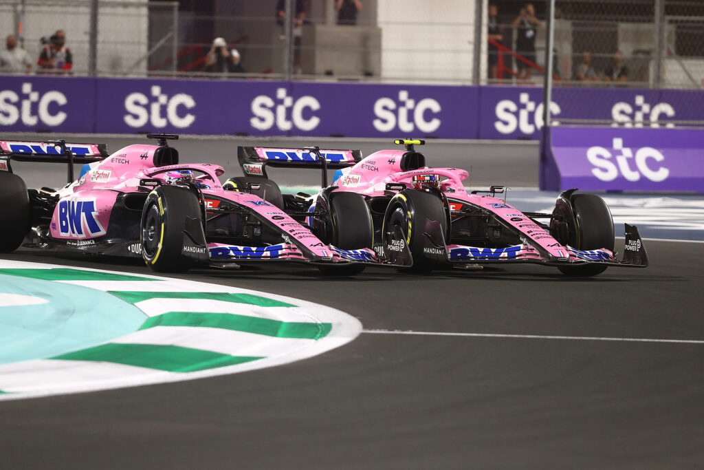 Fernando Alonso Esteban Ocon Alpine Formula one Saudi Arabian Grand Prix2022