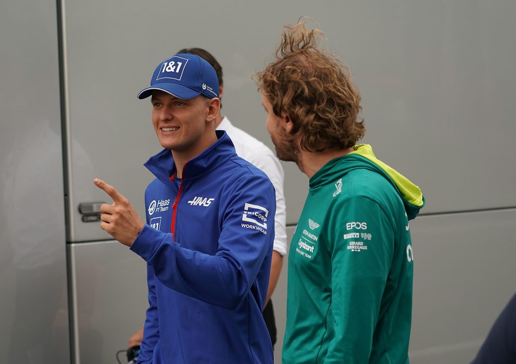 Mick Schumacher Sebastian Vettel Aston Martin