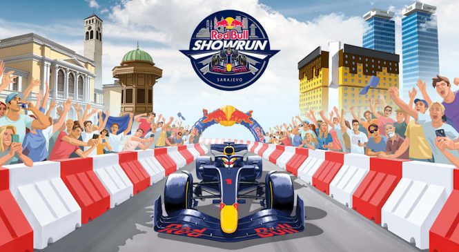Dirkalnik Red Bulla prvič po ulicah Sarajeva