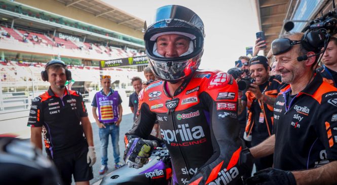 Aleixa Espargaroja padcih vodilnih dirkačev niso presenetili