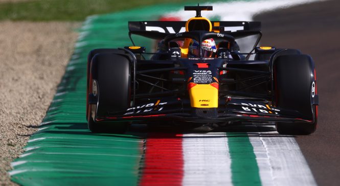 Max Verstappen premagal težave in dobil izenačene kvalifikacije v Imoli