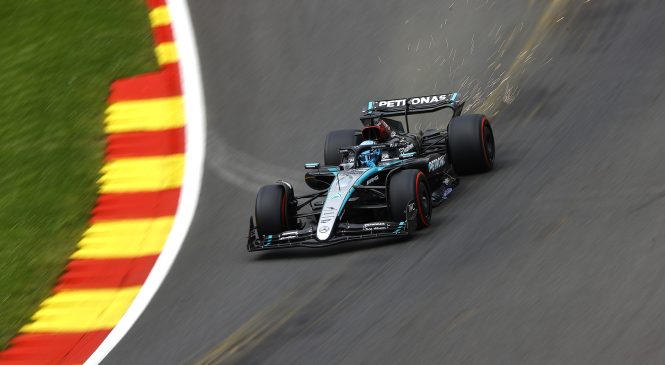 Russell na čelu dvojne zmage Mercedesa v Belgiji