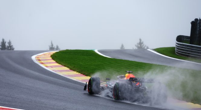 Verstappnu deževni tretji trening