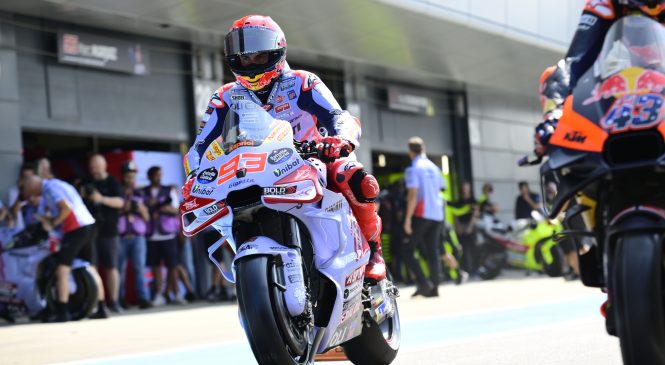 “Izgubljeni” Marc Marquez na treningu v Veliki Britaniji iskal pomoč tekmecev