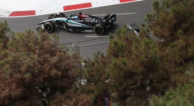 Russell po težavah najhitrejši na zadnjem treningu v Bakuju