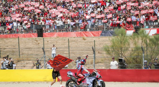 Marc Marquez Aragonijo zapušča z dvema velikima zmagama, Bagnaia po trku z A. Marquezom odstopil