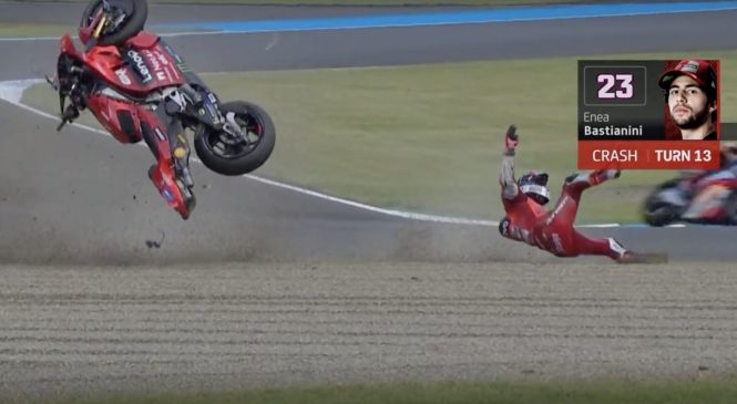 Bastianini padel zaradi nenavadne težave