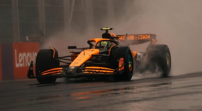 Norrisu deževne maratonske kvalifikacije, Verstappen po dvomljivi potezi FIA in kazni štarta iz ozadja