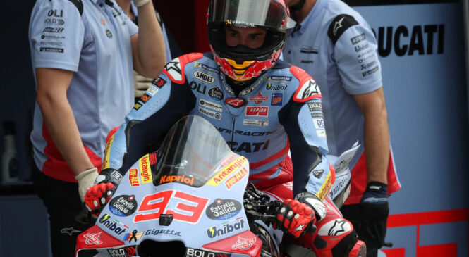 Marquez najhitrejši na jutranjem ogrevanju