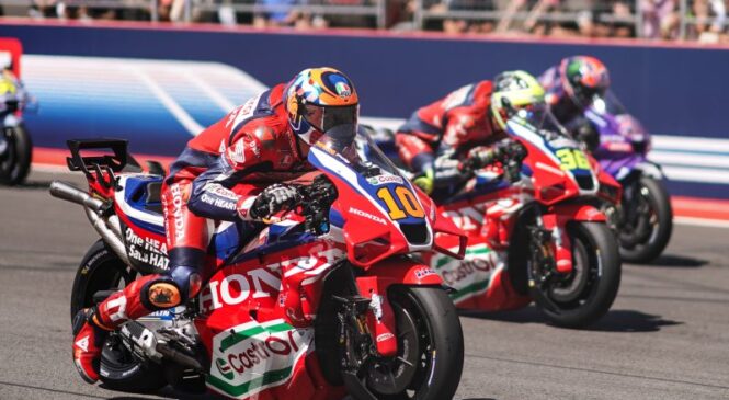 Marini zadovoljen z napredkom, a vibracije pnevmatik še vedno zavirajo Hondo