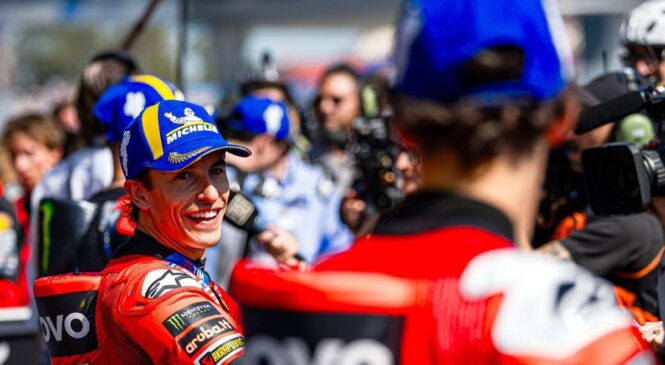 Marc Marquez zmagal na šprintu v Jerezu, Quartararo padel