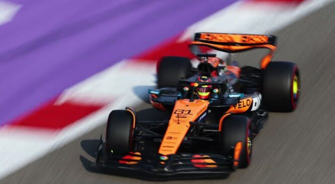 Oscar Piastri v Bahrajnu do pole positiona pred Russellom in Leclercom