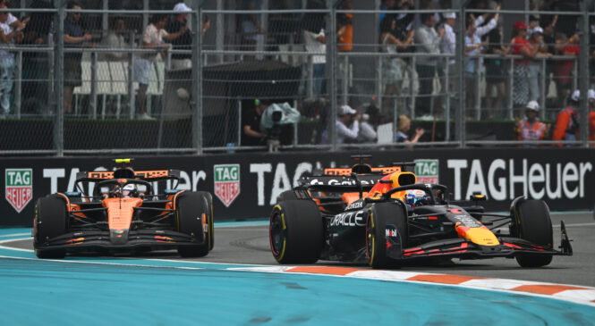 Norris kritičen do Verstappna po dirki v Miamiju: “Ne dirka pametno”