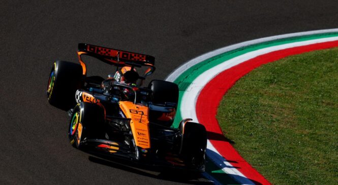McLaren 1-2 na drugem treningu VN Imole 2025, Piastri najhitrejši tudi v FP2