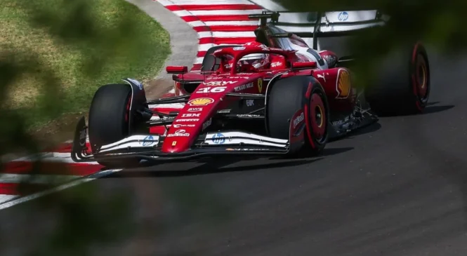 Charles Leclerc na kvalifikacijah šokiral McLaren in osvojil pole position za VN Madžarske 2025