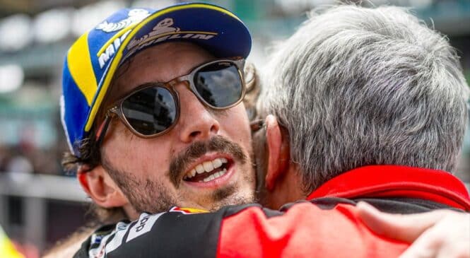 Bagnaia v Sepangu slavil zmago na sprint dirki