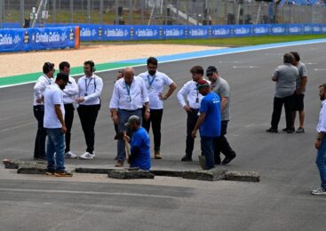 Luknja v stezi ogroža sprint dirko MotoGP v Braziliji, program pod vprašajem