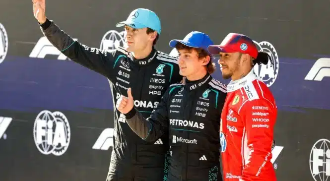 F1 VN Kitajske: Antonelli slavil zmago, McLaren ni odpeljal niti kroga