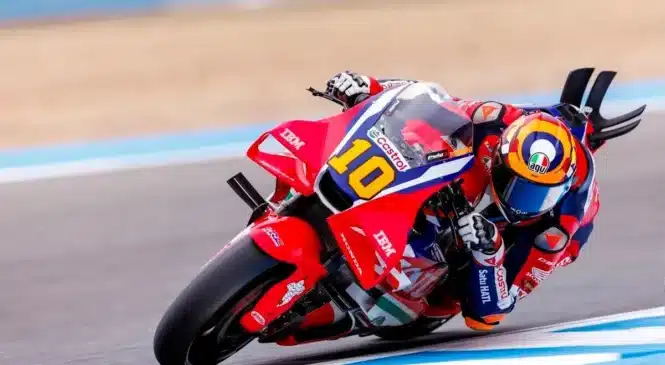 Luca Marini najhitrejši na prvem treningu MotoGP v Le Mansu, Honda navdušila z novostmi